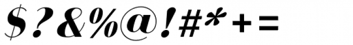 Bodoni Sans Black Italic Font OTHER CHARS