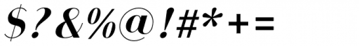 Bodoni Sans Bold Italic Font OTHER CHARS
