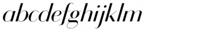 Bodoni Sans Display Italic Font LOWERCASE