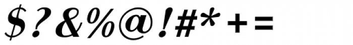 Bodoni Sans Text Bold Italic Font OTHER CHARS