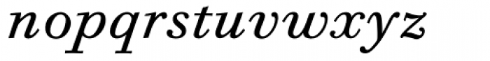 Bodoni Six Book Italic Font LOWERCASE