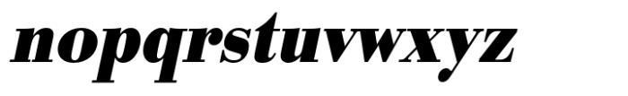 Bodoni Std Bold Extra Narrow Oblique Font LOWERCASE