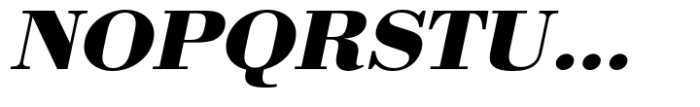 Bodoni Std Bold Extra Wide Oblique Font UPPERCASE