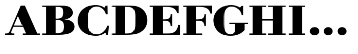 Bodoni Std Bold Extra Wide Font UPPERCASE
