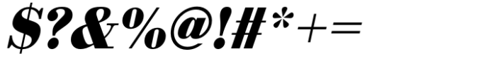 Bodoni Std Bold Narrow Oblique Font OTHER CHARS