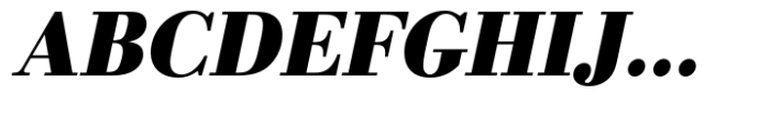 Bodoni Std Bold Narrow Oblique Font UPPERCASE