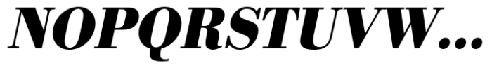 Bodoni Std Bold Narrow Oblique Font UPPERCASE