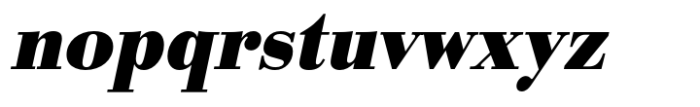 Bodoni Std Bold Narrow Oblique Font LOWERCASE