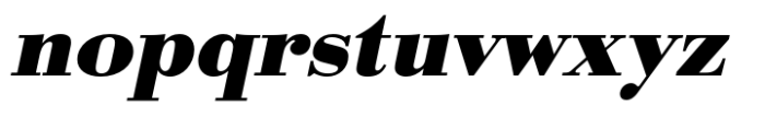 Bodoni Std Bold Wide Oblique Font LOWERCASE