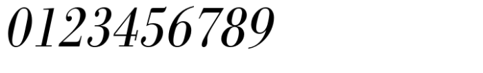 Bodoni Std Light Extra Narrow Oblique Font OTHER CHARS
