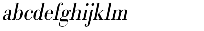 Bodoni Std Light Extra Narrow Oblique FONT