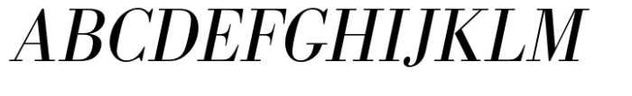 Bodoni Std Light Narrow Oblique Font UPPERCASE