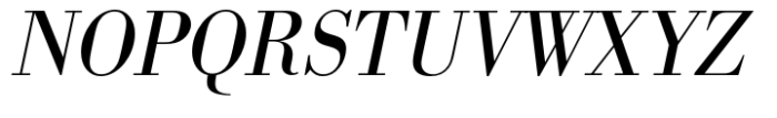 Bodoni Std Light Narrow Oblique Font UPPERCASE
