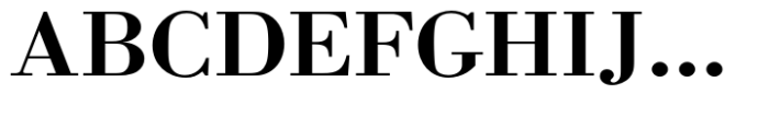 Bodoni Std Medium Extra Wide Font UPPERCASE