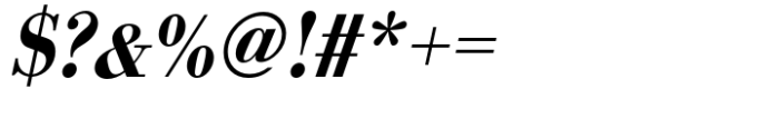 Bodoni Std Medium Narrow Oblique Font OTHER CHARS
