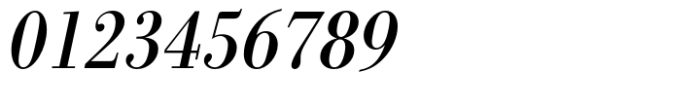 Bodoni Std Regular Extra Narrow Oblique Font OTHER CHARS