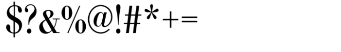 Bodoni Std Regular Extra Narrow Font OTHER CHARS