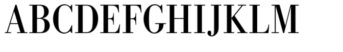 Bodoni Std Regular Extra Narrow Font UPPERCASE