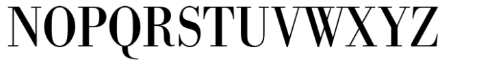 Bodoni Std Regular Extra Narrow Font UPPERCASE