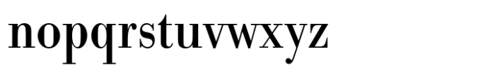 Bodoni Std Regular Extra Narrow Font LOWERCASE