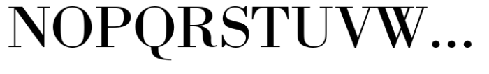Bodoni Std Regular Extra Wide Font UPPERCASE