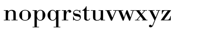 Bodoni Std Regular Extra Wide Font LOWERCASE