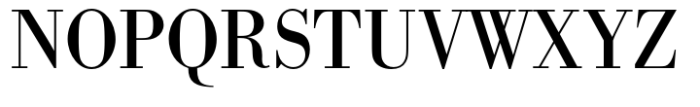 Bodoni Std Regular Narrow Font UPPERCASE