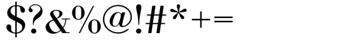 Bodoni Std Regular Wide Font OTHER CHARS