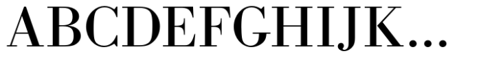 Bodoni Std Regular Wide Font UPPERCASE