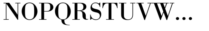 Bodoni Std Regular Wide Font UPPERCASE