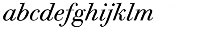 Bodoni Twelve Book Italic Font LOWERCASE