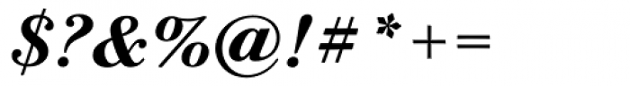 Bodoni Twelve OS Bold Italic Font OTHER CHARS