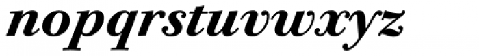 Bodoni Twelve Pro Bold Italic Font LOWERCASE