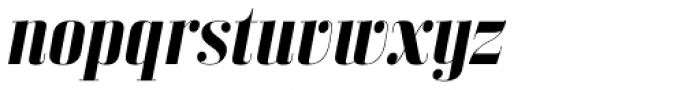 Bodoni Z37 L Bold Italic Font LOWERCASE