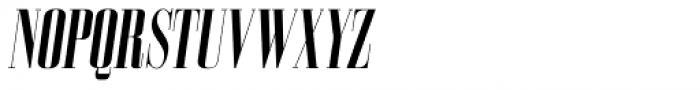 Bodoni Z37 L Compressed Bold Italic Font UPPERCASE