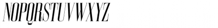 Bodoni Z37 L Compressed Italic Font UPPERCASE