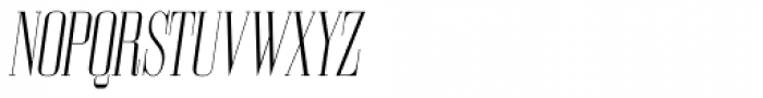 Bodoni Z37 L Compressed Light Italic Font UPPERCASE