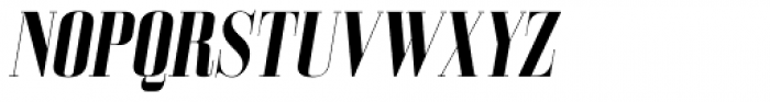 Bodoni Z37 L Condensed Bold Italic Font UPPERCASE