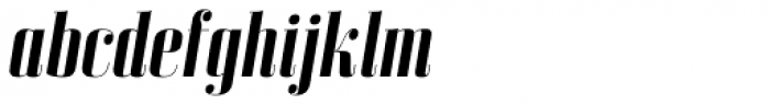 Bodoni Z37 L Condensed Bold Italic Font LOWERCASE