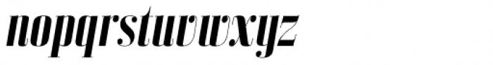 Bodoni Z37 L Condensed Bold Italic Font LOWERCASE