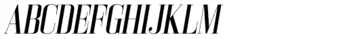 Bodoni Z37 L Condensed Italic Font UPPERCASE