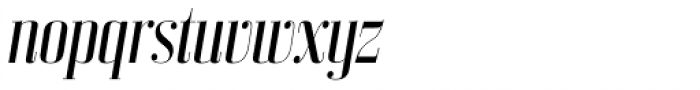 Bodoni Z37 L Condensed Italic Font LOWERCASE