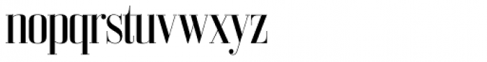 Bodoni Z37 L Condensed Font LOWERCASE