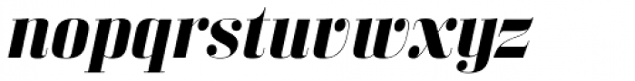 Bodoni Z37 L Extended Bold Italic Font LOWERCASE