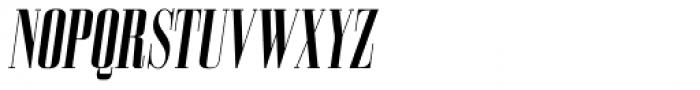 Bodoni Z37 M Compressed Bold Italic Font UPPERCASE