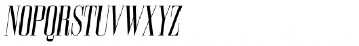 Bodoni Z37 M Compressed Italic Font UPPERCASE