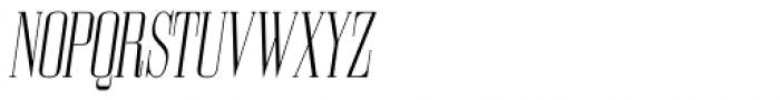 Bodoni Z37 M Compressed Light Italic Font UPPERCASE