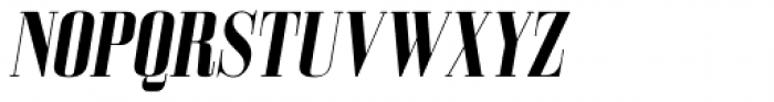 Bodoni Z37 M Condensed Bold Italic Font UPPERCASE