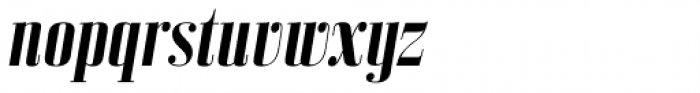 Bodoni Z37 M Condensed Bold Italic Font LOWERCASE