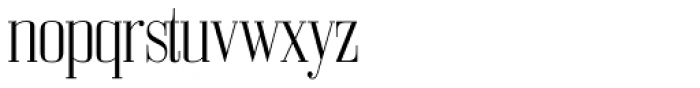 Bodoni Z37 M Condensed Light Font LOWERCASE
